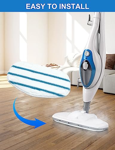 8 Pack Pur Steam Mop Pads Compatible with PurSteam ThermaPro 10-in-1 and 211 Steam Mop Cleaner Microfiber Pur Steam Mop Replacement Pad Washable Reusable Steam Mop Pads for Steamer Floor Cleaning - color: 8 Pack-pursteam Thermapro Steamer Mop Pad
