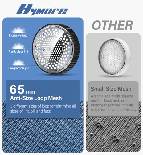 Bymore Fabric Shaver, Lint Shaver for Clothing Furniture Shaver, Sweater Defuzzer Pill Remover Shaver, Lint Remover for Clothing Fuzz-Black - color: Black