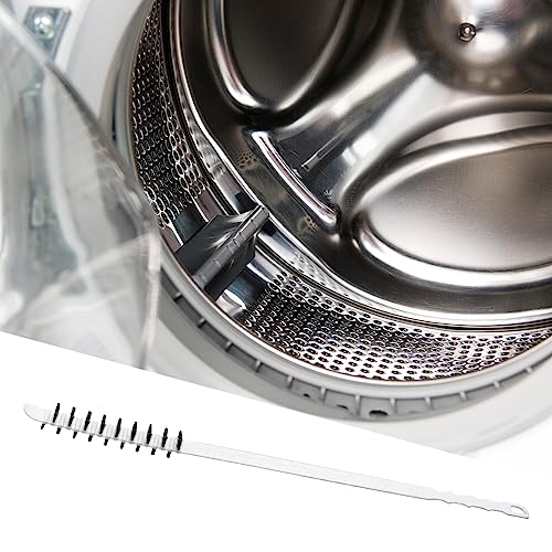 Dryer Vent Cleaner Brush Nylon Double Side Brush Long Flexible Refrigerator Coil Brush for Household Cleaning (White) - color: White