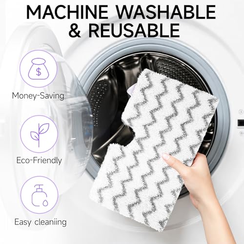 Steam Mop Replacement Pads for Shark S3500 Series S3501 S3601 S3550 S3801 S3901 SE450 S3601D S3901D S2901 S2902 Microfiber Steam Pocket Mop Pads Washable, 4 Pack - size: 4 Pack