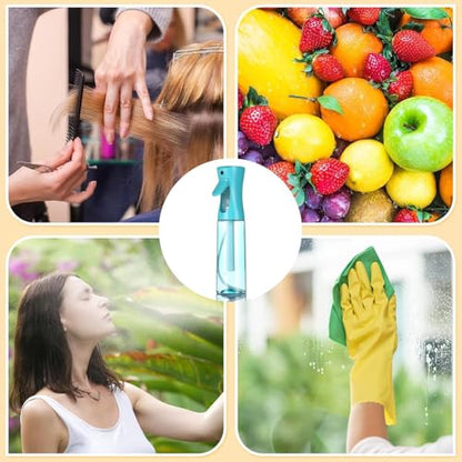 Spray Bottle For Hair,Continuous Spray Bottle, Fine Mist Empty Spraying Water Bottles for Plants, travel, Salons,Ironing and Cleaning (Blue) - color: Blue
