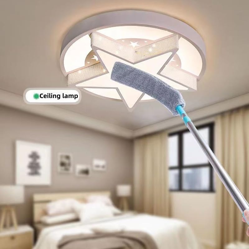 Flat Duster for Under Appliances,Retractable Gap Dust Cleaning Artifact,Bendable Microfiber Duster,Flat Duster with Extension Pole,Under Fridge Cleaning Tool (1 Set+2 Replacement Head) - color: 1 Set+2 Replacement Head