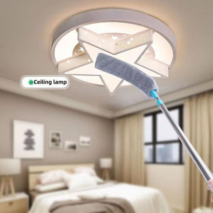 Flat Duster for Under Appliances, Retractable Gap Dust Cleaning Artifact,Bendable Microfiber Duster,Flat Duster with Extension Pole,Under Fridge Cleaning Tool (1 Set+1 Replacement Head) - color: 1 Set+1 Replacement Head