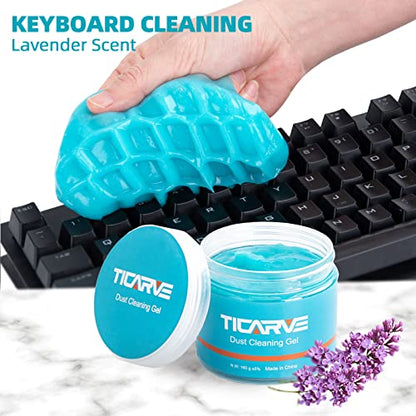 TICARVE Cleaning Gel for Car Detail Tools Car Cleaning Automotive Dust Air Vent Interior Detail Putty Universal Dust Cleaner for Auto Laptop Car Slime Cleaner - color: Blue