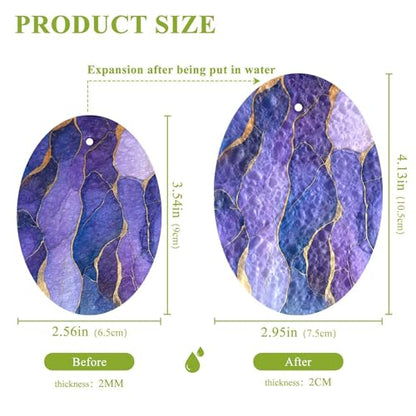 YETTASBIN Marble 3PCS Wood Pulp Scrub Sponges, Reusable Absorbent Household Cleaning Sponge Non-Scratch Kitchen Dish Sponges, Multi-Surface Safe Scrubber for Nonstick Pans, Pots