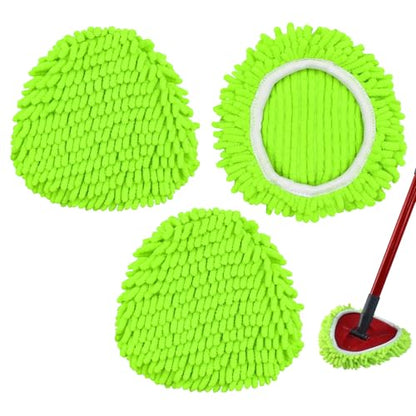 Mop Replace Head for O Cedar, Spin Mop Heads Replacements for Ocedar Easywring 1 Tank Spin Mop, Chenille Duster for Ocedar Mop Include 3 Pack Microfiber Chenille Mop Pad for Ocedar Spin Mop - size: Mop Heads for Ocedar 1 Tank Spin Mop