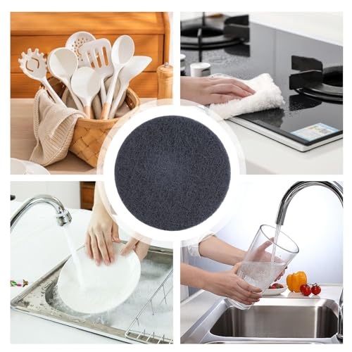Heavy Duty Kitchen Scrub Pads Scraper Brush Set - Strong Stain Removal Dishwashing Sponge Cleaner, Multipurpose Cleaning Pad | Kitchen Pan Pot Oven Sink Stove Skillet Grease Dirt Scrub Househo