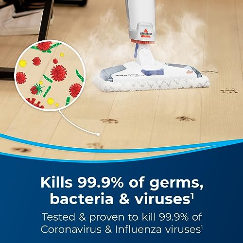 Bissell PowerFresh Deluxe 1806 Steam Mop for Tile, Hardwood & Sealed Floors w/Built‑in SpotBoost Brush, Fast 30‑Second Warm‑Up, Variable Steam Levels, Fresh Scent Discs Compatible - style: PowerFresh Deluxe