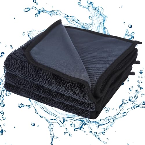 Shiny Wipes Shower Cleaning Cloth - 3 Pack 16 x 24 inch Ultra Absorbent Car Drying Towel, Shiny Wipes Drying Towel Microfiber Cleaning Cloth for Car, Bath & Househood - size: 16*24in