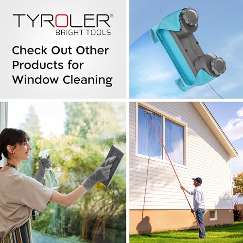 Tyroler Outside Magnetic Window Cleaner Tool | The Glider S-1 AFC Double-Sided Window Cleaner Tool Fits Windows 0.1"-0.4" Thick | Magnet Window Cleaner | Magnetic Glass Cleaner | Limpiador magnetico