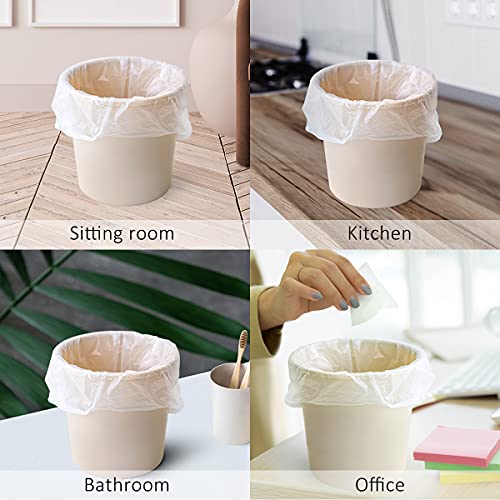 Teivio 0.5 Gallon Mini 12" x 15" Trash Bags, Tiny Bathroom Garbage Can Liners, Small Plastic Bags for Desktop Trash Bin/Dog/Poop Car, Fit 2 Liters or Less Can (276 Counts, Clear) - size: 1 Count (Pack of 276)