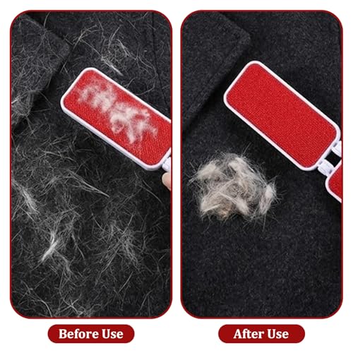 2 PCS Travel Lint Brush for Clothes, Foldable Lint Brush, Reusable Mini Lint-Brushes for Furniture, Pet Hair, Fabric Fluff