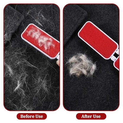 2 PCS Travel Lint Brush for Clothes, Foldable Lint Brush, Reusable Mini Lint-Brushes for Furniture, Pet Hair, Fabric Fluff