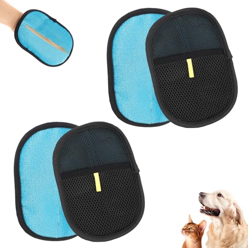 Pet Hair Removal Glove, Easy to Use， Electrostatic Pet Hair Remover, Reusable