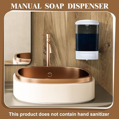 Hushee 2 Pcs Commercial Soap Dispenser Hand Wall Mounted Bathroom 33.8oz/1000ml Manual Soap Dispenser Liquid Containers with Pump Black Shower Plastic Wash Wall Container Shampoo Gel for Kitchen Hotel - color: Black, size: ['33.8 fl oz']