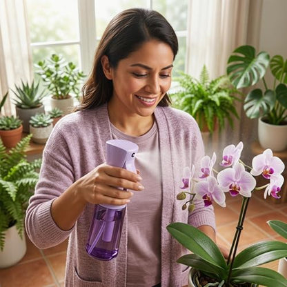 Spray Bottle For Hair,Continuous Spray Bottle, Empty Spray Bottles – Recycled Hair Misting Sprayer for Styling, Cleaning, Plants, Barbers (Purple) - color: Purple