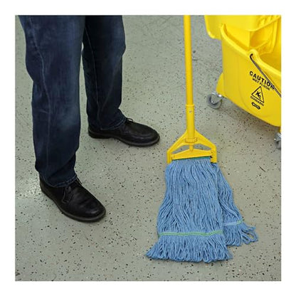 Boardwalk BWK 502BLNB Narrowband Looped-End Mop Head, Medium, Blue (Pack of 12)