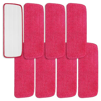 Replacement Microfiber Mop Pads Compatible with Rubbermaid Reveal Spray Mop with Washable Pads, 16.5" Reusable Wet & Dry Mop Replacement Pads Fit for Any Microfiber Reveal Flat Mops(8 Pack) - size: 8 Pack
