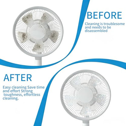 6 Pack Fan Cleaner Brush, Bendable Fan Cleaning Tool, No Disassembly Fan Blade Cleaner, Reusable Fan Duster for Ceiling Fan, AC Vent, Dryer Vent, Window Blind, Baseboard Gap (6)