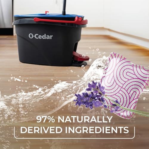 O-Cedar Quickwring Bucket & MF Cloth Mop + 1 Lavender PAC (Variety Pack) - size: QW +1 MF W/Lavender PACS