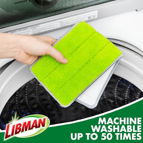 Libman Rinse 'n Wring Mop and Bucket System | Microfiber Floor Mop | Hardwood Floor Cleaner | Wet & Dry Mop | Clean & Dirty Water Chambers | Power Blades | 1 Total Microfiber Pad - style: 1 Pad
