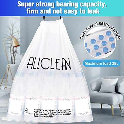 Trash Bags 10 Gallon Medium Kitchen Drawstring Bathroom Garbage Bags, Fit 8-10 Gal Bins,Extra Strong&Leak-Proof,Unscented&Recyclable Trash Can Liners for Bathroom Home Office Garden Lawn - style: 8-10 Gallon-White