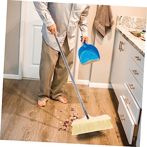 Solid Wood Bristle Broom Household Cleaning Soft Bristle Broom Soft Cleaning Brush Kitchen Hardwood Floor Household Khaki Solid Wood - color: Khaki