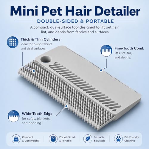 2 Pack Portable Pet Dogs Cats Hair Remover Lint Removal Shaver Tool Fur Scraper Carpet Rake for Couch Furniture Car Mats Fabric Sofa Clothes Bedding - color: Gray