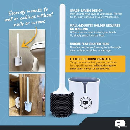 Unique RV Toilet Cleaner Bundle, Scrub-It Liquid 24 oz. (Pack of 2) and RV Toilet Brush, Value Pack - size: 48 Fl Oz (Pack of 1)