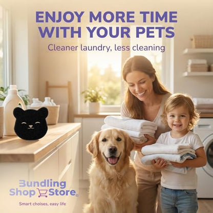Laundry Pet Hair Catcher for Washing Machine - Keep Clothes Clean and Fur-Free with This Easy Pet Hair Remover That Stops Dog and Cat Shedding from Sticking During Wash and Dry Cycles - (Pack 15)