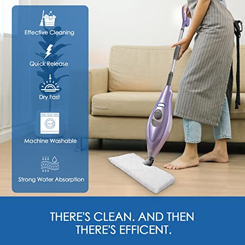S3501 S3601 Steam Mop Replacement Pads Compatible with Shark Steam Pocket Mop, Vacmop Replacement Pads for Shark Steamer Pads S3500 Series S3501 S3601 S3550 S3601D S3901 S3801 S3801CO, White - color: 4 Pack Short Plush