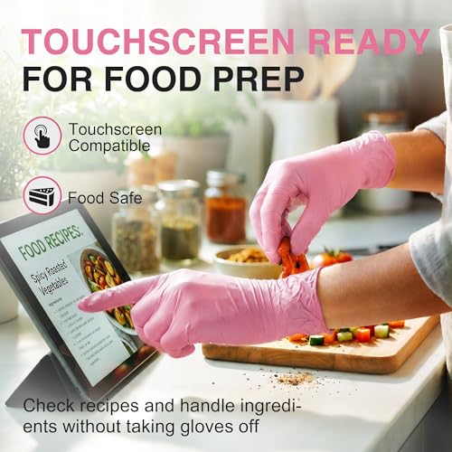 Schneider Medical Nitrile Exam Gloves, 4-mil Medical Gloves Disposable Latex Free, Powder Free, Food Safe Glove - size: Small
