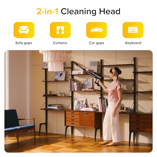 roborock H60 Ultra Cordless Stick Vacuum Cleaners, Upgraded 210AW Suction Stick Vacuum with 90-Min Runtime, 90° Bendable Tube, LED Dust Detection, Vacuum Cleaner for Carpets, Hard Floors & Pet Hair - size: H60 Ultra