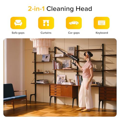 roborock H60 Ultra Cordless Stick Vacuum Cleaners, Upgraded 210AW Suction Stick Vacuum with 90-Min Runtime, 90° Bendable Tube, LED Dust Detection, Vacuum Cleaner for Carpets, Hard Floors & Pet Hair - size: H60 Ultra
