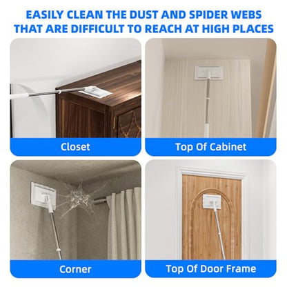 Push Clamp Mini Mop Stick with 39in Short Handle — Zero-Touch Gap Dust Cleaner & Press Lock Small Mop Head, Lazy Mops Wet and Dry for Kitchen Bathroom Toilet Cleaning with 10 Cloths - size: 1 mini mop+10 cloths