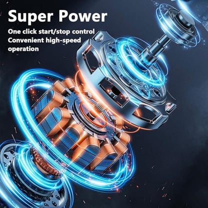 Electric Spin Scrubber,5 Heads Handheld Power Scrubber Electric Cleaning Brush,3 Adjustable Speeds Waterproof Electric Spin Scrubber Cordless Brush for Kitchen Bathroom Tile Bathtub,Toilet,Window