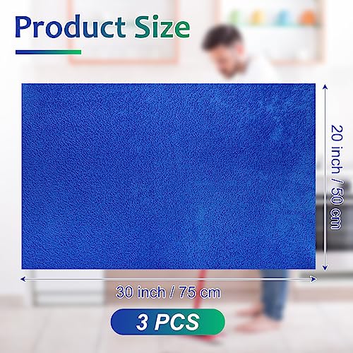 Newwiee 3 Pcs Extra Large Microfiber Cleaning Cloth 30" x 20" Washable Reusable Microfiber Towel Streak Free Lint Free Cloth for Cleaning Home Glass Office Window Bathrooms (Red,Blue,Green) - color: Red, Blue, Green