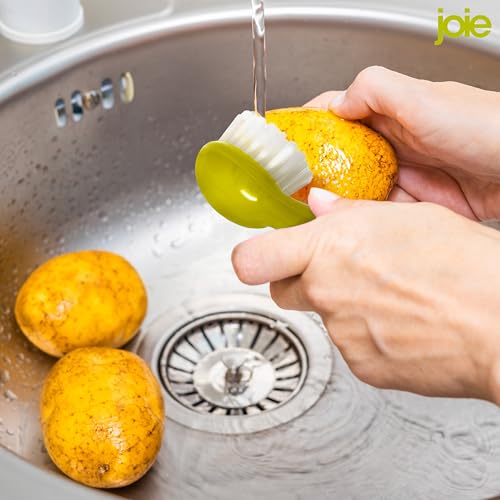 Joie Potato Scrub Brush, Ergonomic Easy Grip Handle, Cleans Fruits and Vegeables of All Types