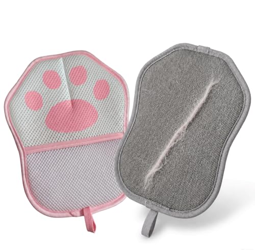 Pet Hair Remover for Bed, Couch & Clothes, Reusable Lint Roller Alternative, 2-Pack Cat Hair Remover for Furniture, No Refills Needed