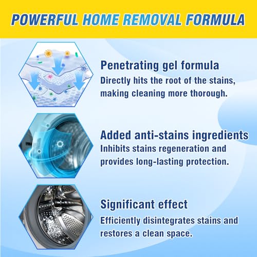 AstraVox Home Remover Gel, Washing Machine Cleaner for Washing Machine Seal, Front Load Washer, Refrigerator Strips, Tile, Home Kitchen Sinks, Toilet, Bathroom (7.44oz)