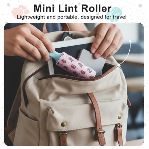 36 PCS Mini Lint Roller 1080 Sheets Rollers for Pet Hair Extra Sticky Travel Size Pet Hair Remover Compact Lint Roller for Clothes Portable Sticky Remover Dust Furniture Car Seat Gift Bags
