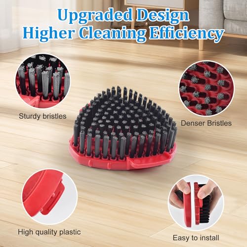 Mop Heads Replacements for O-Cedar RinseClean 2-Tank Spin Mop, Mop Replace Head for O Cedar, Spin Mop Heads for Ocedar Includes 3 Pack Mop Refills, 2 Upgrade Scrub Brush, 1 Mop Base for O-Cedar Mop - size: for ocedar rinseclean 2-tank