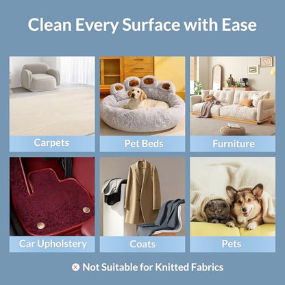 9"-Blade LINTPLUS Pet Hair Remover Max for Large Areas x2 Bigger Than Pro(Carpet Scraper) - Deep Cleaner Pro Pet Hair Remover Multi Fabric Carpet Lint Remover & Dog and Cat Fur Carpet Rake