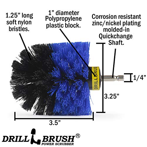 Marine Scrubbing Brush Head - Aquatic Cleaning Supplies - Boat Upkeep Accessories - Hull Cleaning Brush Tool - Pool Cleaning Tools for Home Use - Pool Lining Cleaning Tool - Best Tank Cleaning Brush - color: Medium-blue