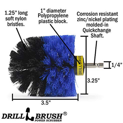 Marine Scrubbing Brush Head - Aquatic Cleaning Supplies - Boat Upkeep Accessories - Hull Cleaning Brush Tool - Pool Cleaning Tools for Home Use - Pool Lining Cleaning Tool - Best Tank Cleaning Brush - color: Medium-blue