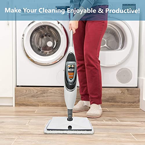 Flammi Steam Mop Pads for Shark S1000/S3101/S3250/SK Series SK410 SK435CO SK460 SK140 SK141 S3251 Steam Mop Replacement Pads, 4 Pack