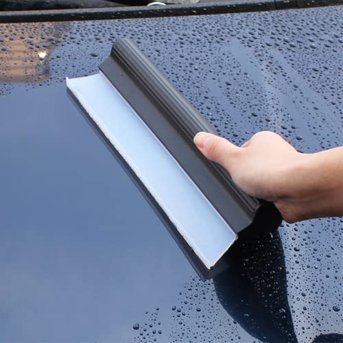 Watris Veiyi 10" Silicone Water Blade Squeegee, Quick Dry Wiper Blade Squeegee, Antislip Automotive Shower Squeegee for Car Glass and Shower Kitchen Window…