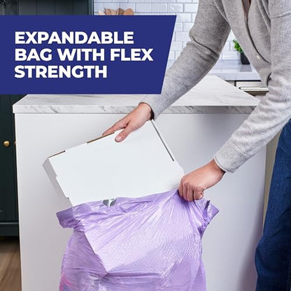 Hefty Ultra Strong 13 Gallon Trash Bags, Tall Kitchen Trash Bags 13 Gallon Size, Resist Leaks, Punctures, and Rips, Continuous Odor Control, Purple, Fabuloso Scent, 110 Bags - size: 1 Count (Pack of 110), style: Fabuloso