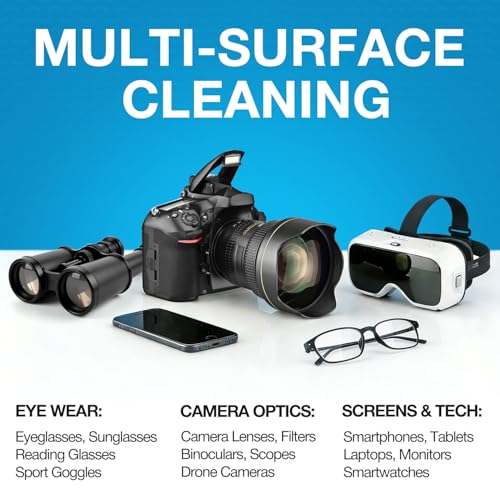 SmoTecQ 32 Pack Microfiber Cleaning Cloths for Glasses (Individually Wrapped) - Premium Optical Lens Cleaner for Screens, iPhone, iPad, Camera & Eyeglasses - Washable & Lint Free (Black & Grey) - color: 32 Pack – Black + Grey