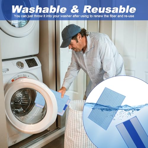 Microfiber Mop Pads Replacement for HAAN FS, SI and MS Series Steamers - Washable Reusable Mop Head Refill for Floor Cleaning - 6 Pack - color: 6 Pack